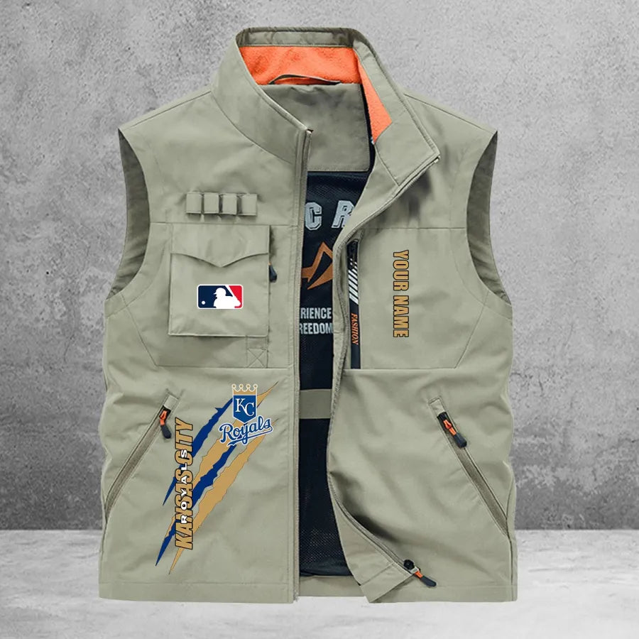 LIMITED EDITION - NEW CUSTOMIZED MLB19 KCR KANSAS CITY ROYALS SLEEVELESS VEST