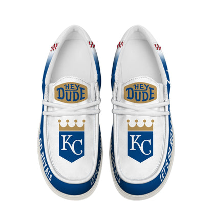LIMITED EDITION - NEW CUSTOMIZED MLB19 KC ROYALS LOAFER SHOES