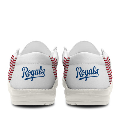 LIMITED EDITION - NEW CUSTOMIZED MLB19 KC ROYALS LOAFER SHOES