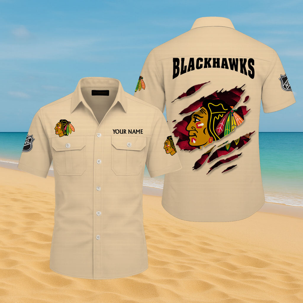 LIMITED EDITION - NEW CUSTOMIZED NHL08 CBH CHICAGO BLACKHAWKS CARGO SHIRT