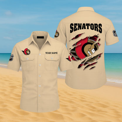 LIMITED EDITION - NEW CUSTOMIZED NHL29 OSN OTTAWA SENATORS CARGO SHIRT