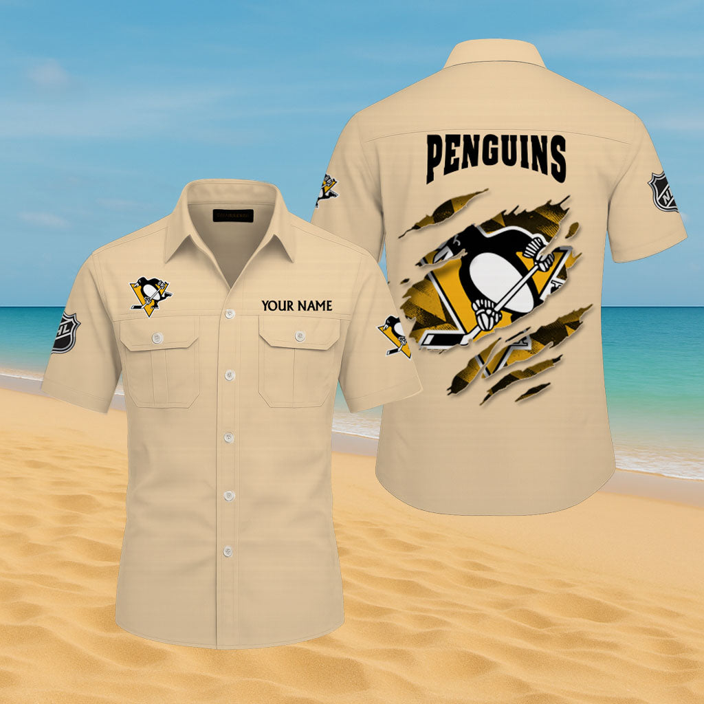 LIMITED EDITION - NEW CUSTOMIZED NHL26 PBP PITTSBURGH PENGUINS CARGO SHIRT