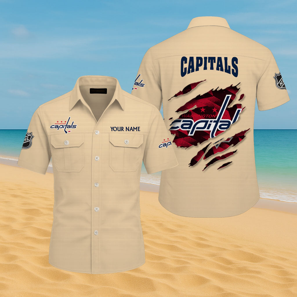 LIMITED EDITION - NEW CUSTOMIZED NHL10 WCP WASHINGTON CAPITALS CARGO SHIRT