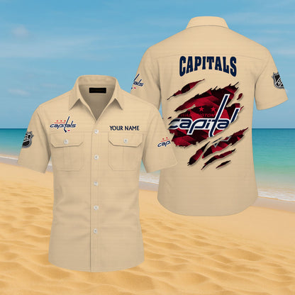 LIMITED EDITION - NEW CUSTOMIZED NHL10 WCP WASHINGTON CAPITALS CARGO SHIRT