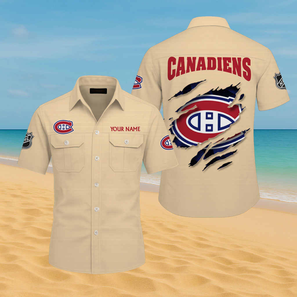 LIMITED EDITION - NEW CUSTOMIZED NHL11 MCD MONTREAL CANADIENS CARGO SHIRT