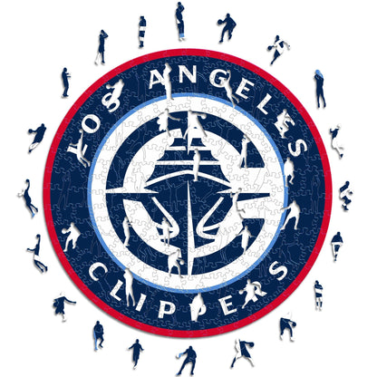 LIMITED EDITION - NEW CUSTOMIZED NBA10 LC LOS ANGELES CLIPPERS WOODEN PUZZLE