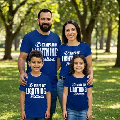 LIMITED EDITION - NEW CUSTOMIZED NHL12 TPL TAMPA BAY LIGHTNING T-SHIRT FOR FAMILY (ADULTS & KIDS)