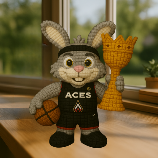 LIMITED EDITION - WNBA 04 LVA LAS VEGAS ACES HANDMADE CROCHET