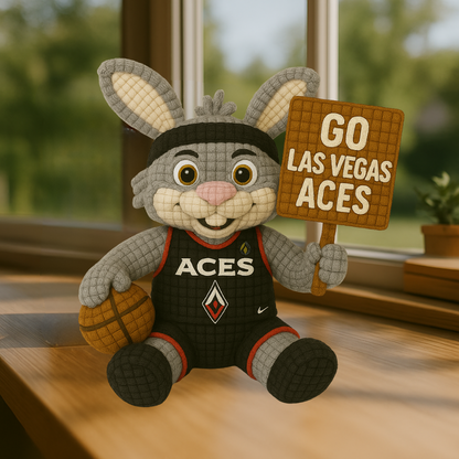 LIMITED EDITION - WNBA 04 LVA LAS VEGAS ACES HANDMADE CROCHET