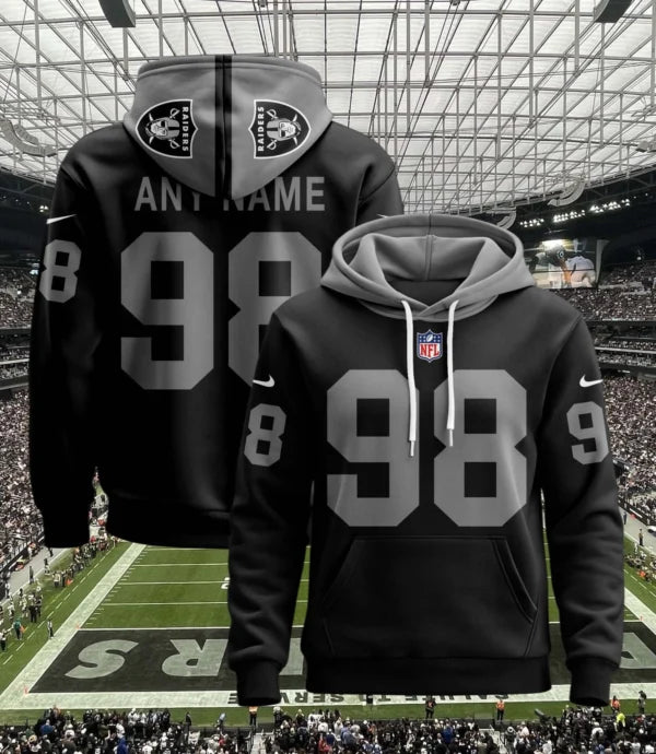 LIMITED EDITION - NEW CUSTOMIZED NFL07 LVR LAS VEGAS RAIDERS T-SHIRT, POLO, HOODIE & JACKETS