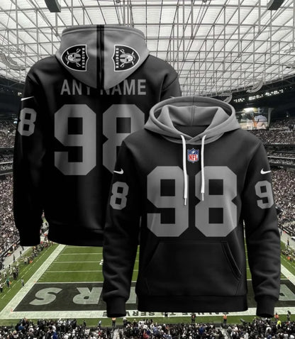 LIMITED EDITION - NEW CUSTOMIZED NFL07 LVR LAS VEGAS RAIDERS T-SHIRT, POLO, HOODIE & JACKETS