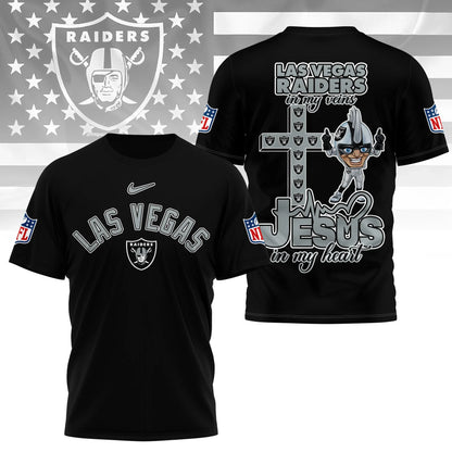 LIMITED EDITION - NEW CUSTOMIZED NFL07 LVR LAS VEGAS RAIDERS T-SHIRT | MULTIPLE COLORS AVAILABLE
