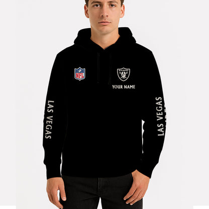 LIMITED EDITION - NEW CUSTOMIZED NFL07 LVR LAS VEGAS RAIDERS UNISEX HOODIE