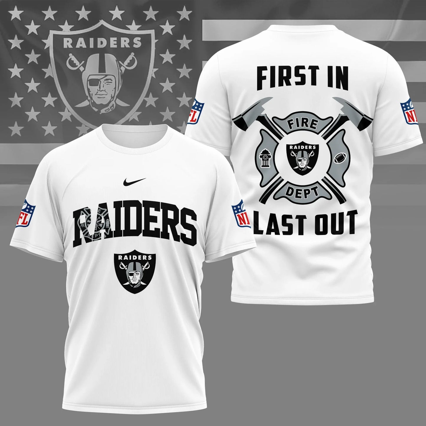 LIMITED EDITION - NEW CUSTOMIZED NFL07 LVR LAS VEGAS RAIDERS T-SHIRT | MULTIPLE COLORS AVAILABLE