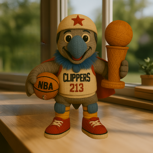 Limited Edition - NBA 10 LAC Los Angeles Clippers Handmade Crochet