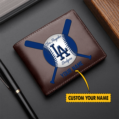 LIMITED EDITION - NEW CUSTOMIZED MLB02 LA DODGERS LEATHER WALLET