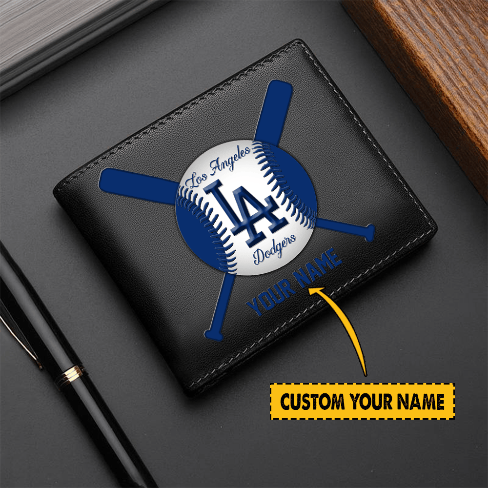 LIMITED EDITION - NEW CUSTOMIZED MLB02 LA DODGERS LEATHER WALLET
