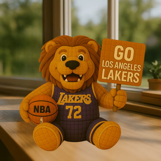 Limited Edition - NBA 09 LAL Los Angeles Lakers Handmade Crochet