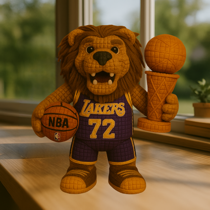 Limited Edition - NBA 09 LAL Los Angeles Lakers Handmade Crochet
