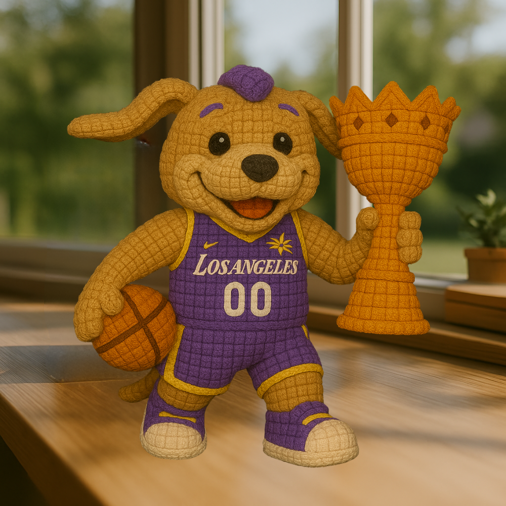 LIMITED EDITION - WNBA 12 LAS LOS ANGELES SPARKS HANDMADE CROCHET