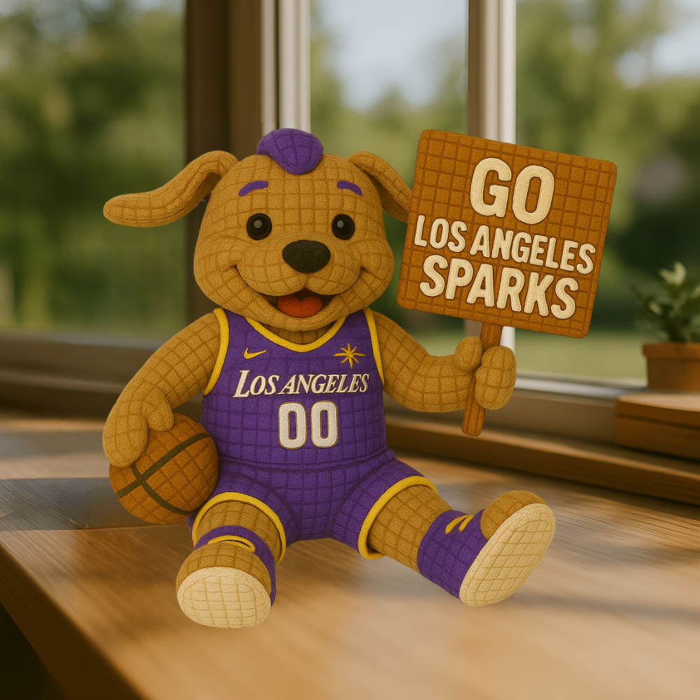 LIMITED EDITION - WNBA 12 LAS LOS ANGELES SPARKS HANDMADE CROCHET