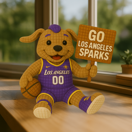 LIMITED EDITION - WNBA 12 LAS LOS ANGELES SPARKS HANDMADE CROCHET