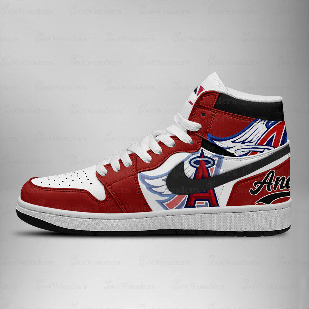 LIMITED EDITION - NEW CUSTOMIZED MLB27 LA ANGELS AIR JORDAN SNEAKERS