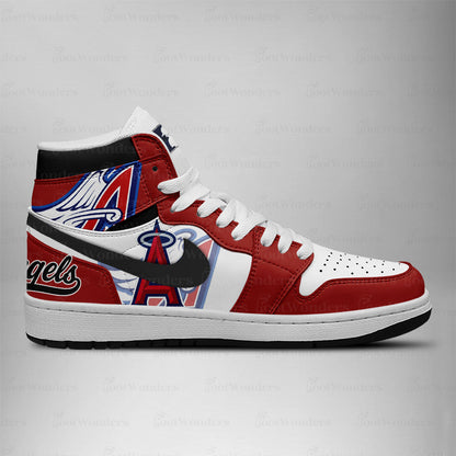 LIMITED EDITION - NEW CUSTOMIZED MLB27 LA ANGELS AIR JORDAN SNEAKERS