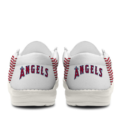 LIMITED EDITION - NEW CUSTOMIZED MLB27 LA ANGELS LOAFER SHOES