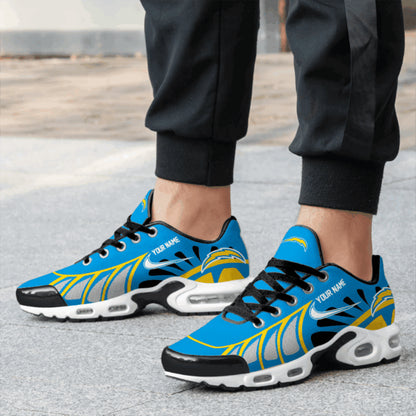 LIMITED EDITION - NEW CUSTOMIZED NFL09 LAC LOS ANGELES CHARGERS UNISEX AIR MAX PLUS SNEAKERS