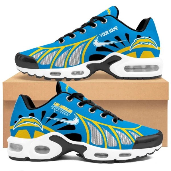 LIMITED EDITION - NEW CUSTOMIZED NFL09 LAC LOS ANGELES CHARGERS UNISEX AIR MAX PLUS SNEAKERS