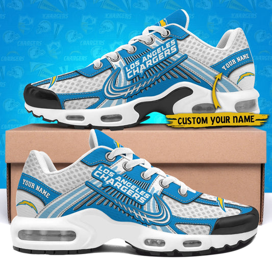 LIMITED EDITION - NEW CUSTOMIZED NFL09 LAC LOS ANGELES CHARGERS UNISEX AIR MAX PLUS SNEAKERS