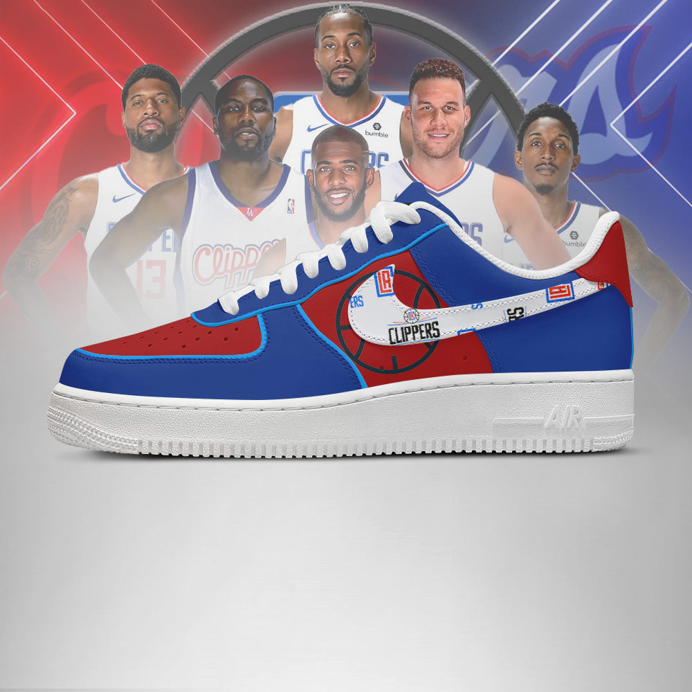 LIMITED EDITION - NEW CUSTOMIZED NBA10 LA CLIPPERS AF1 SHOES