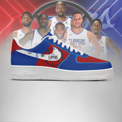 LIMITED EDITION - NEW CUSTOMIZED NBA10 LA CLIPPERS AF1 SHOES