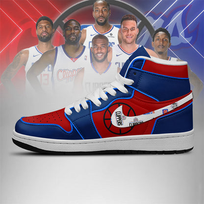 LIMITED EDITION - NEW CUSTOMIZED NBA10 LA CLIPPERS AIR JORDAN SNEAKERS
