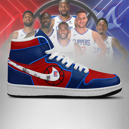 LIMITED EDITION - NEW CUSTOMIZED NBA10 LA CLIPPERS AIR JORDAN SNEAKERS