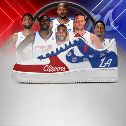LIMITED EDITION - NEW CUSTOMIZED NBA10 LA CLIPPERS AF1 SHOES
