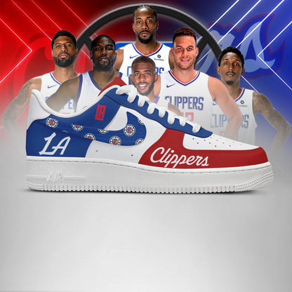 LIMITED EDITION - NEW CUSTOMIZED NBA10 LA CLIPPERS AF1 SHOES