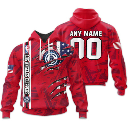 LIMITED EDITION - NEW CUSTOMIZED NBA10 LC LOS ANGELES CLIPPERS UNISEX T-SHIRT, POLO, HOODIE & JACKETS