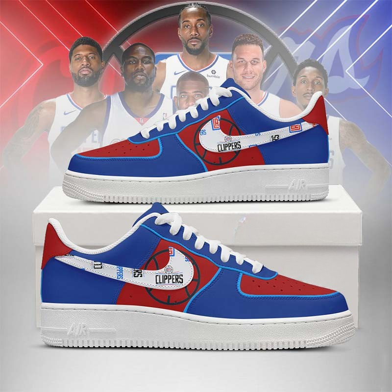 LIMITED EDITION - NEW CUSTOMIZED NBA10 LA CLIPPERS AF1 SHOES