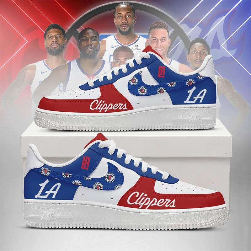 LIMITED EDITION - NEW CUSTOMIZED NBA10 LA CLIPPERS AF1 SHOES