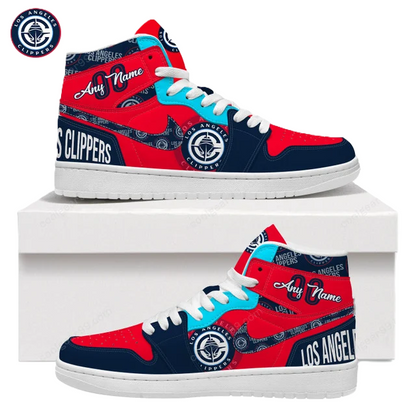 LIMITED EDITION - NEW CUSTOMIZED NBA10 LA CLIPPERS AIR JORDAN SNEAKERS