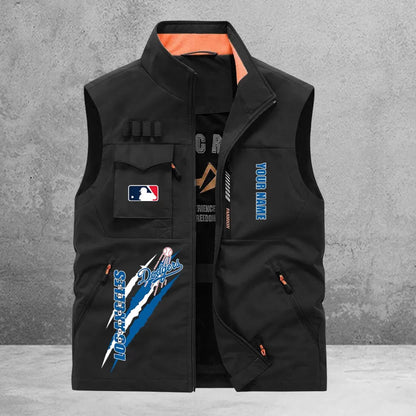 LIMITED EDITION - NEW CUSTOMIZED MLB02 LAD LOS ANGELES DODGERS SLEEVELESS VEST