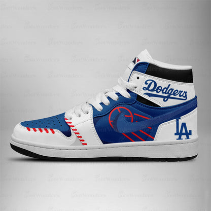 LIMITED EDITION - NEW CUSTOMIZED MLB02 LA DODGERS AIR JORDAN SNEAKERS