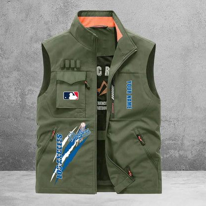 LIMITED EDITION - NEW CUSTOMIZED MLB02 LAD LOS ANGELES DODGERS SLEEVELESS VEST