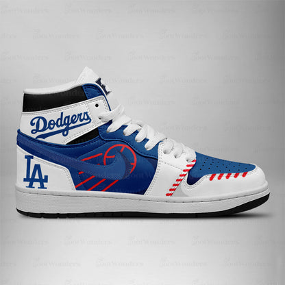 LIMITED EDITION - NEW CUSTOMIZED MLB02 LA DODGERS AIR JORDAN SNEAKERS