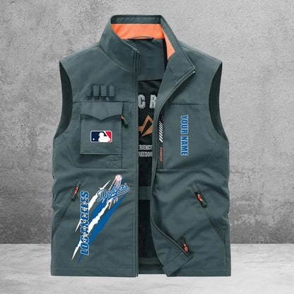 LIMITED EDITION - NEW CUSTOMIZED MLB02 LAD LOS ANGELES DODGERS SLEEVELESS VEST