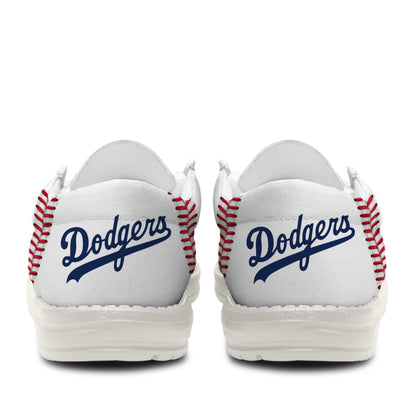 LIMITED EDITION - NEW CUSTOMIZED MLB02 LA DODGERS LOAFER SHOES