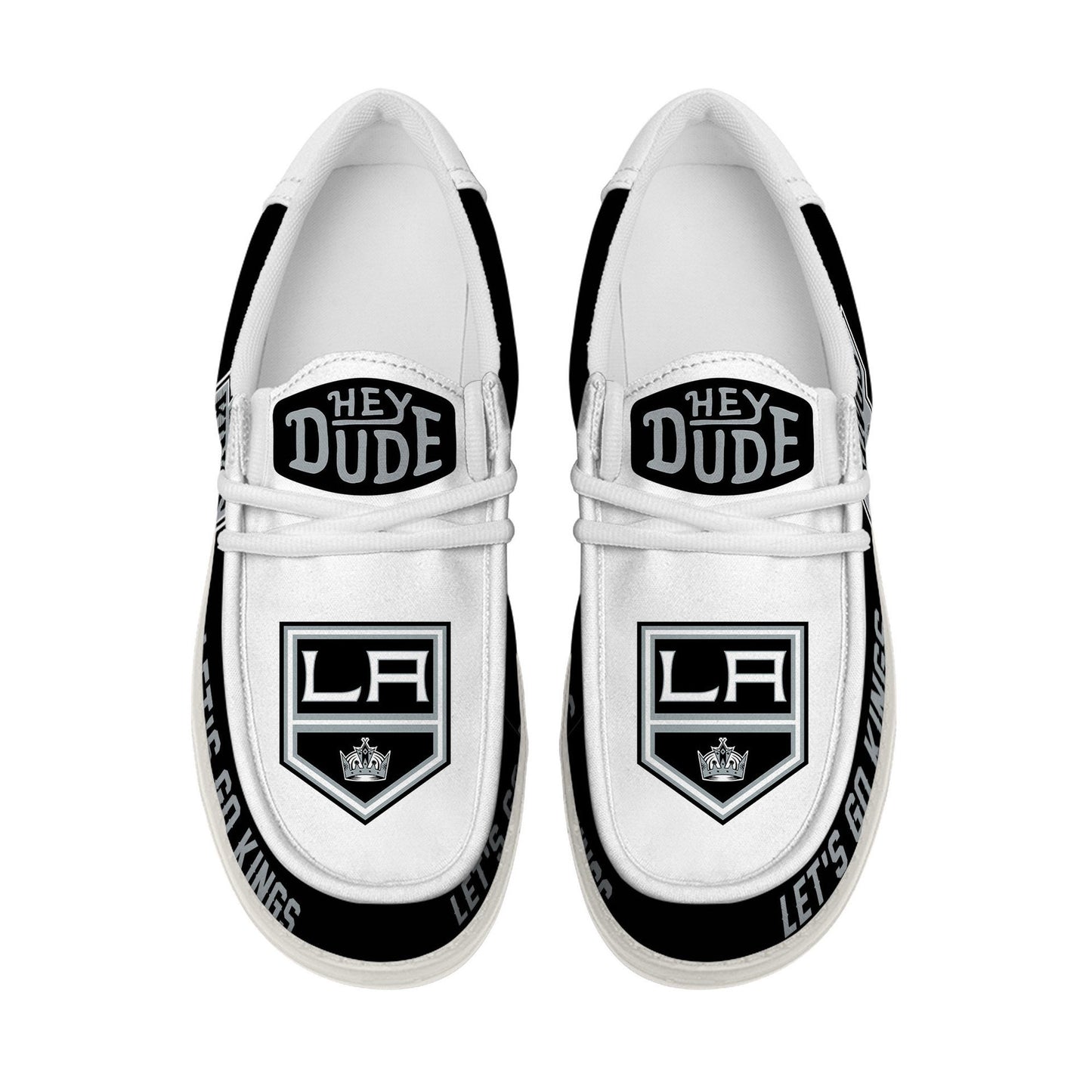 LIMITED EDITION - NEW CUSTOMIZED NHL16 LAK LOS ANGELES KINGS LOAFER SHOES