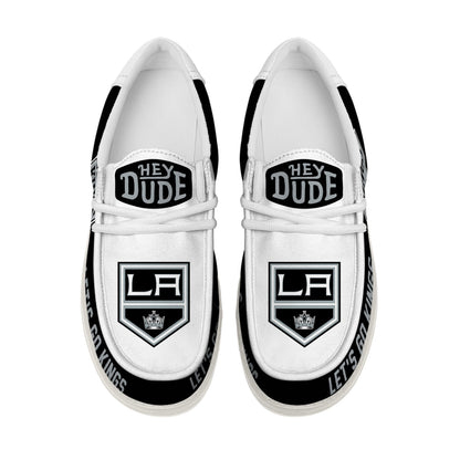 LIMITED EDITION - NEW CUSTOMIZED NHL16 LAK LOS ANGELES KINGS LOAFER SHOES